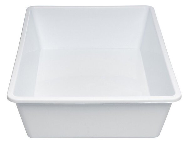 Usporadejto.cz Organizér, úložný box do hlbokých skríň a špajzí, TRAY - 50 x 34 x 12 cm, biela