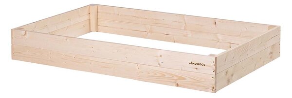 ATMOWOOD Drevený vyvýšený záhon 140 x 80 x 20 cm