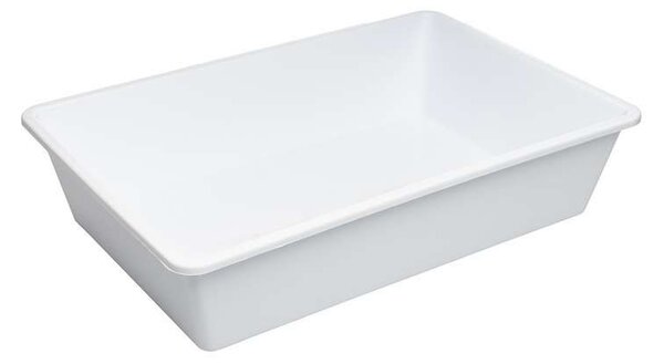 Usporadejto.cz Organizér, úložný box do hlbokých skríň a špajzí, TRAY - 50 x 34 x 12 cm, biela