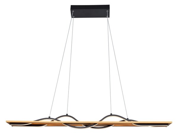 Italux PND-23848-30W-BK-GD LED závesné stropné svietidlo Conato | 35W integrovaný LED zdroj | 1200lm | 3000K