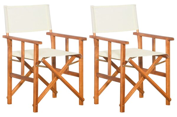 Režisérske stoličky 2 ks, akáciový masív