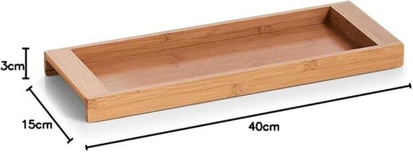 Zeller Present Úložný bambusový organizér - podnos ZELLER 40 x 15 x 3 cm