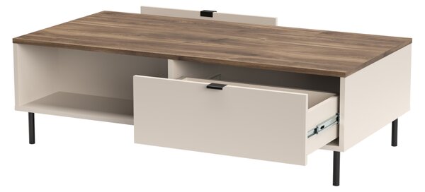 KONDELA Konferenčný stolík, kašmír/dub castello, EYCO 2S/110