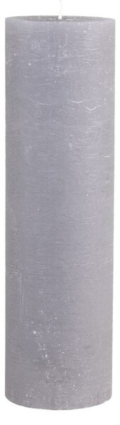 Rustikálna stĺpová sviečka vo francúzskej sivej farbe 10 x 35 cm Chic Antique 36737