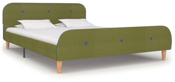 Rám postele zelený 140x200 cm látkový