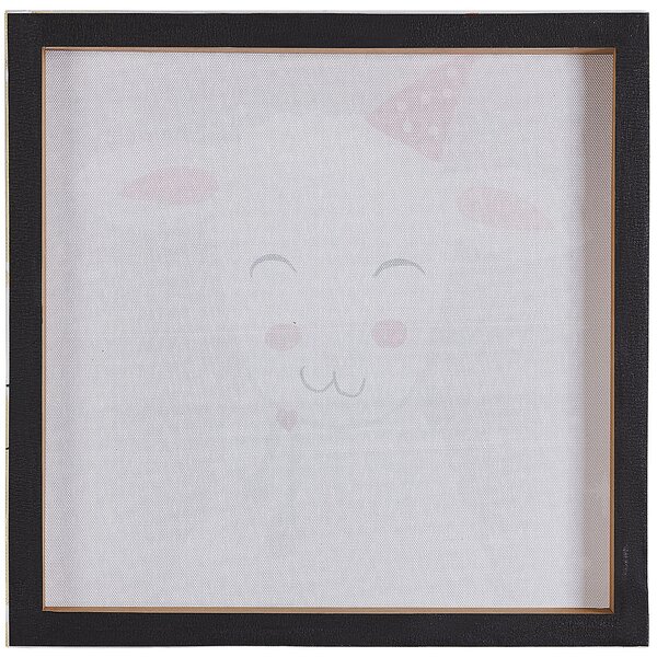 Sada 4 obrazov na plátne viacfarebná nylon MDF 30 x 30 cm štvorcový tvar motív zvierat moderný štýl detská izba