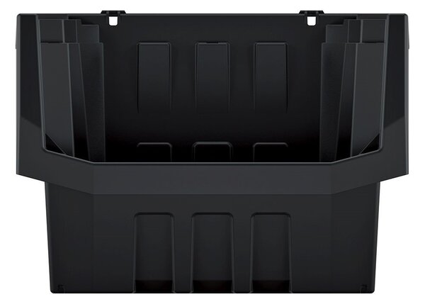 Prosperplast Dílenský úložný box se skosenou hranou HEAVY DUTY, černý 58x38x34 XL