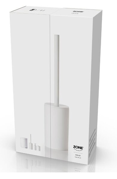 Biela porcelánová WC kefa Zone Solo White