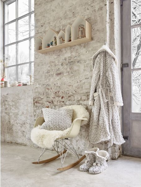 Biela umelá kožušina Tiseco Home Studio Sheepskin, 80 × 150 cm