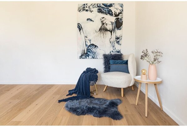 Modrá umelá kožušina Tiseco Home Studio Sheepskin, 60 × 90 cm