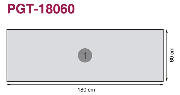 DIMEX | Plexisklo za kuchynskú linku PGT-18060-081 | 180 x 60 cm Čierny dym