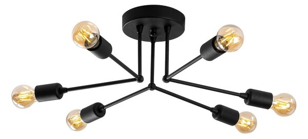 Čierne stropné svietidlo Sparrow – Opviq lights