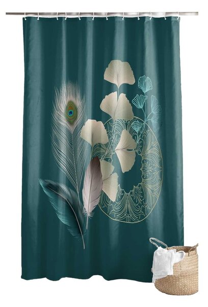 Sprchový záves 180x200 cm Ginkoblue – douceur d'intérieur
