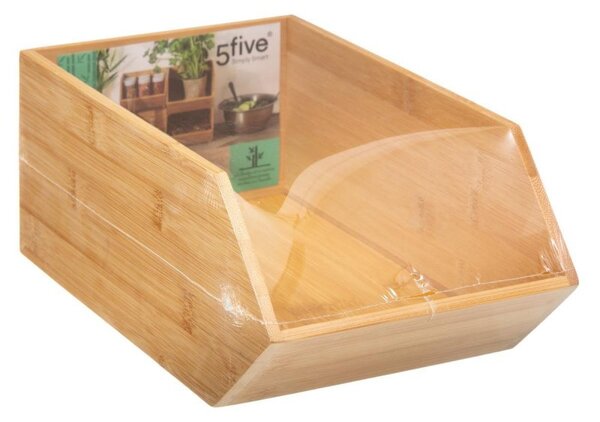JJA Bambusový organizér, úložný box, 1-komorový, SINGLE CAJA, 31x17x13