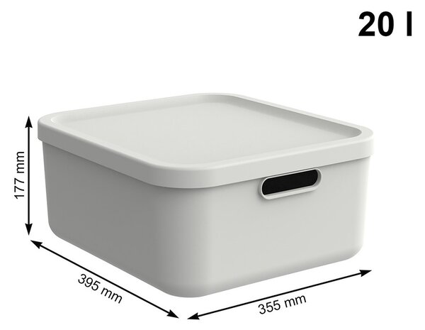 Rotho Albula 20 l balta 39.5 x 35.5 x 17.7 cm