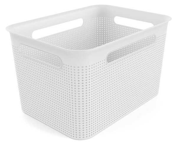 Rotho Úložný box s rúčkami BRISEN 16 l, 36 x 26,2 x 21 cm, biely