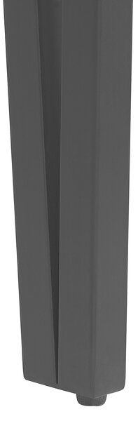 Konferenčný stolík imitácia betónu čierne kovové nohy 100 x 40 cm obdĺžnikový moderný industriálny štýl