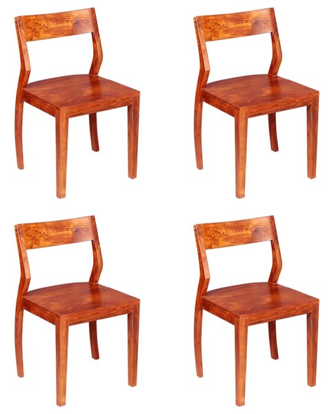 Jedálenské stoličky 4 ks sheeshamové masívne akáciové drevo