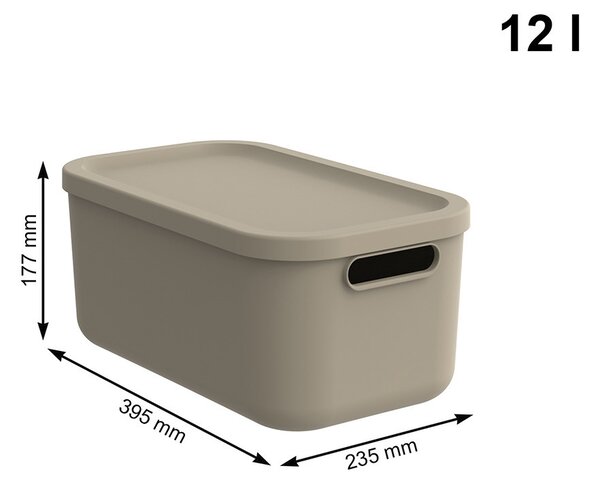 Rotho Albula 12 l smelio 39.5 x 23.5 x 17.7 cm