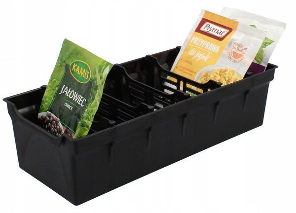 VILDE Organizér na korenie vrecúškach, zásobník, BLACK ANNA