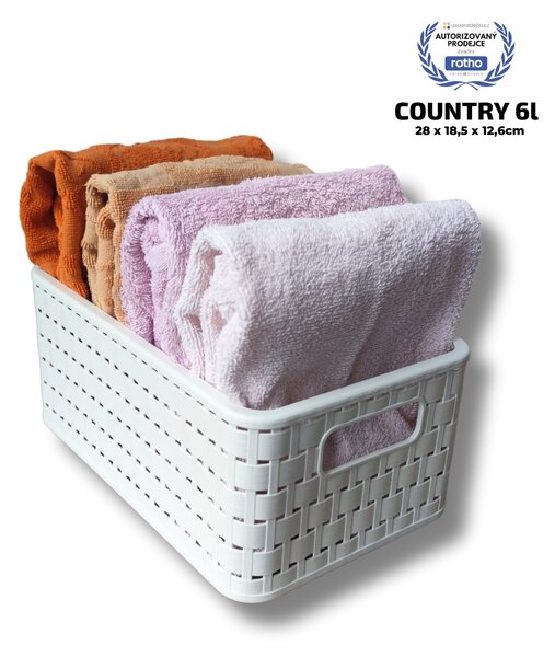 Rotho úložný box Country A5 6L bílá