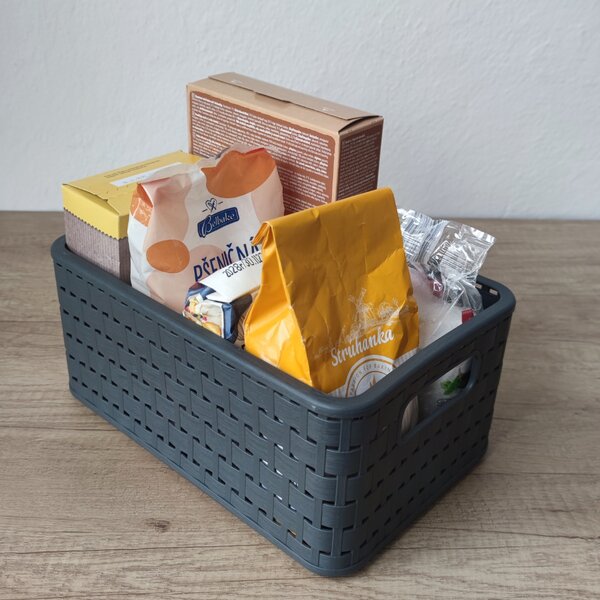 Rotho úložný box Country A5 6L antracit
