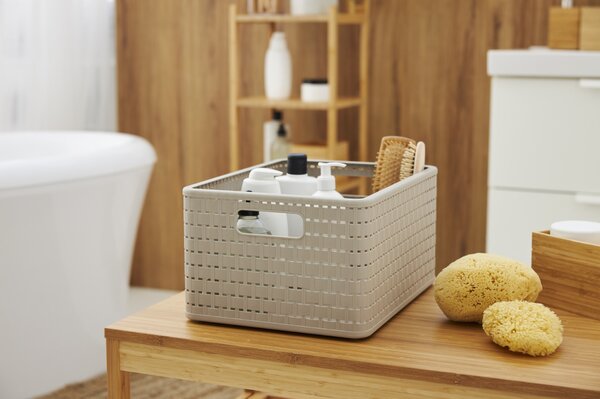 Rotho Úložný box Country 28 l, béžová