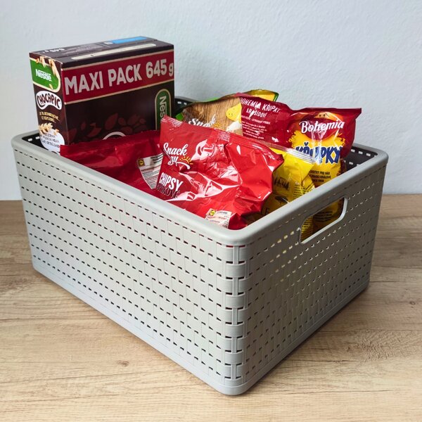 Rotho Úložný box Country 28 l, béžová