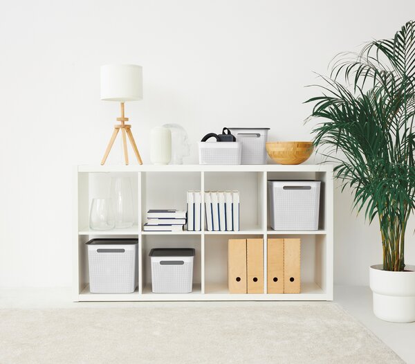 Rotho Úložný box s rúčkami BRISEN 7l, 26x18x21cm, biely