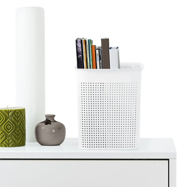 Rotho Úložný box s rúčkami BRISEN 7l, 26x18x21cm, biely