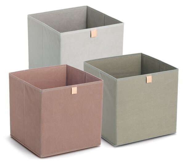 Zeller Present Úložný box, kocka, do štvorcových knižníc WOVEN 32x32x32 cm, sivý