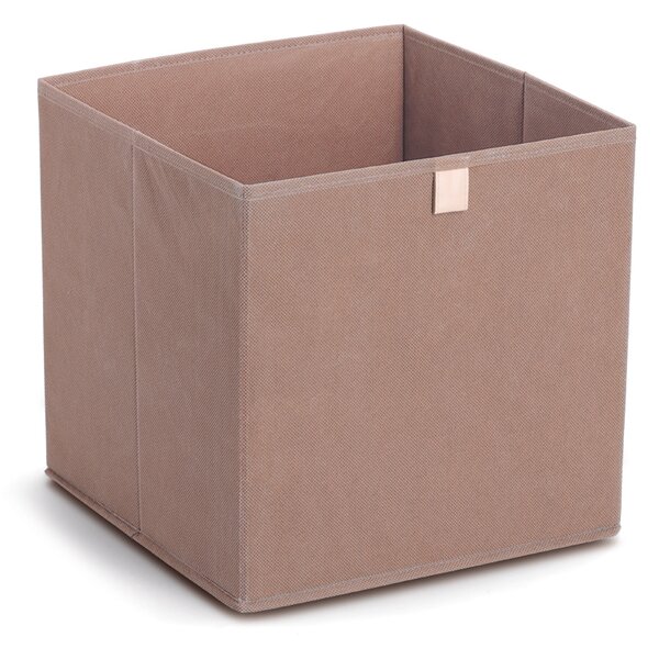 Zeller Present Úložný box, kocka, do štvorcových knižníc WOVEN 32x32x32, mocha