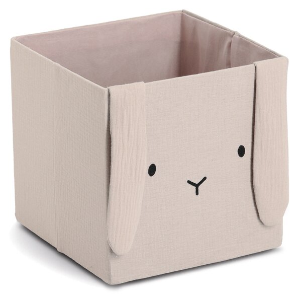 Zeller Present Úložné boxy na hračky, štvorcový tvar MUŠELÍN, béžová, 28x28x28