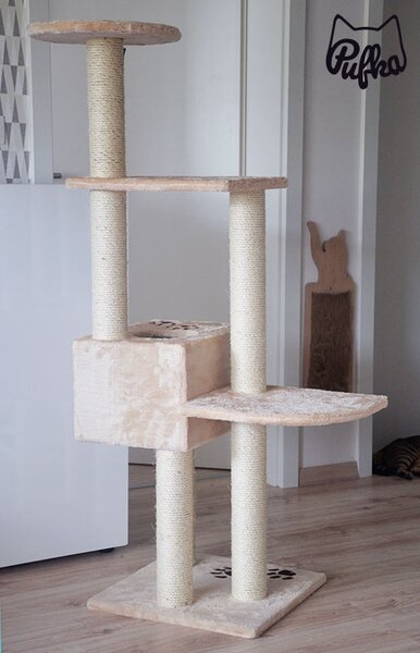 Béžové škrabadlo ALICANTE 142cm, Trixie, Výber Kupujem pre útulkáčov
