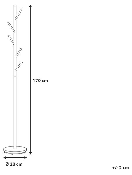 Stojan na kabáty strieborná nerezová oceľ chróm 170 cm moderná štýlová praktická predsieň
