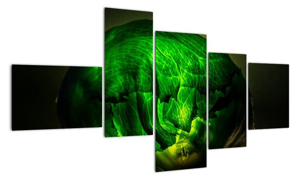 Zelená moderná abstrakcie (Obraz 150x85cm)