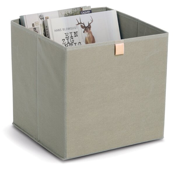Zeller Present Úložný box, kocka, do štvorcových knižníc WOVEN 32x32x32, khaki