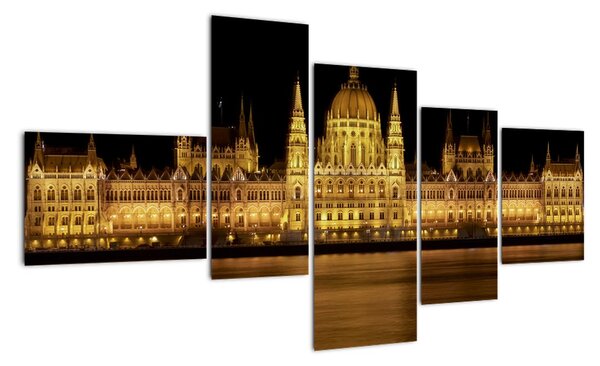 Budova parlamentu - Budapešť (Obraz 150x85cm)