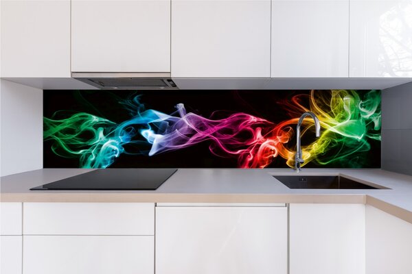 DIMEX | Plexisklo za kuchynskú linku PGT-24060-081 | 240 x 60 cm Čierny dym