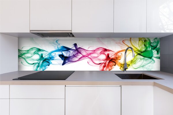 DIMEX | Plexisklo za kuchynskú linku PGT-24060-073 | 240 x 60 cm Farebný dym