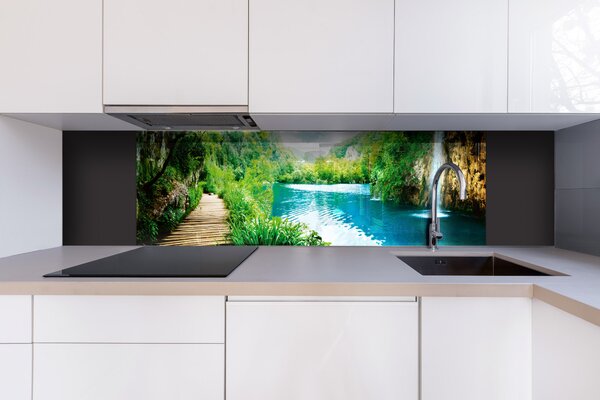 DIMEX | Plexisklo za kuchynskú linku PGT-18060-034 | 180 x 60 cm Relax v lese