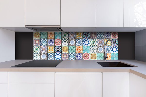 DIMEX | Plexisklo za kuchynskú linku PGT-18060-079 | 180 x 60 cm Starobylé kachličky