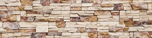 DIMEX | Plexisklo za kuchynskú linku PGT-24060-088 | 240 x 60 cm Kamenný múr