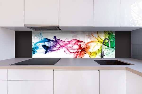 DIMEX | Plexisklo za kuchynskú linku PGT-18060-073 | 180 x 60 cm Farebný dym