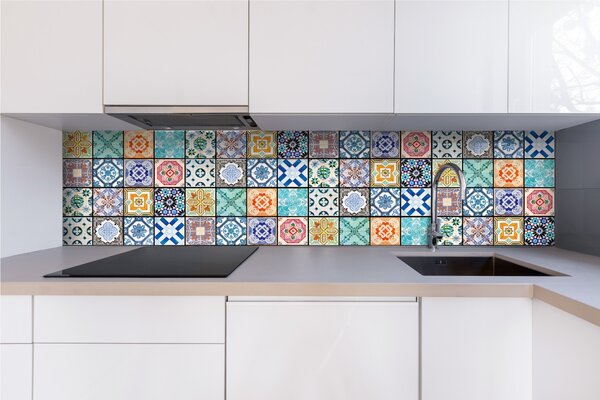 DIMEX | Plexisklo za kuchynskú linku PGT-24060-079 | 240 x 60 cm Starobylé kachličky