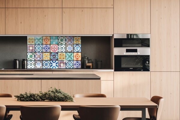 DIMEX | Plexisklo za kuchynskú linku PGT-10060-079 | 100 x 60 cm Starobylé kachličky
