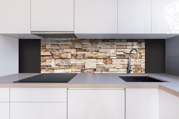 DIMEX | Plexisklo za kuchynskú linku PGT-18060-088 | 180 x 60 cm Kamenný múr