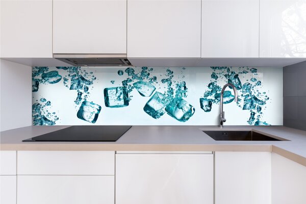 DIMEX | Plexisklo za kuchynskú linku PGT-24060-002 | 240 x 60 cm Ľadové kocky