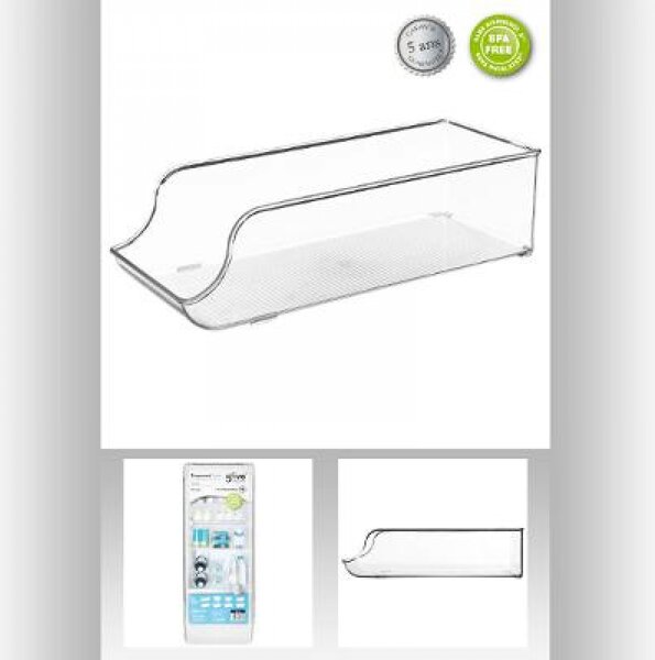 5Five® Transparentný organizér, do chladničky, znížená predná hrana, BINS 34 x 13 x 10 cm
