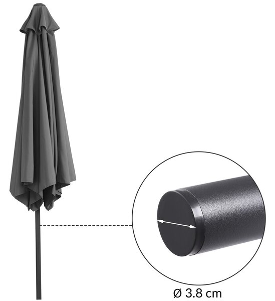 Záhradný slnečník Ø300 cm - antracit